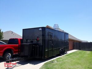 2020 8.5' x 22' Freedom Kitchen Food Trailer with Barbecue Porch.