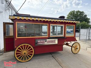 Charming - 2000 6.5' x 14' Popcorn Wagon Trailer Vintage Style Popcorn Trailer