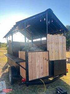 Custom Built - 2024 7' x 14' Open BBQ Smoker Trailer Concession Trailer