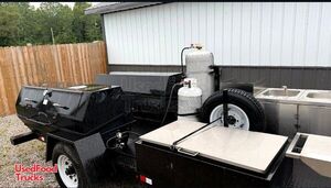 Well Equipped - 2016 Open BBQ Smoker Trailer Mobile Concession Unit