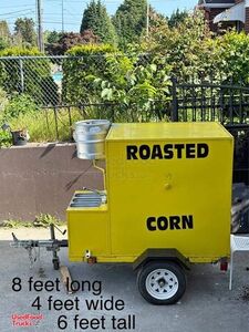 Ready to Work - 4' x 8' Corn Roasting Trailer Mobile Vending Unit