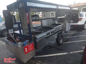2019 - 5' x 12' Open Barbecue Food Concession Trailer | Mobile BBQ Unit