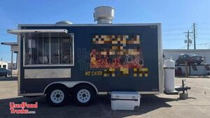 Like-New - 2017 8.5' x 16' Kitchen Food Concession Trailer with Pro-Fire Suppression