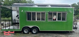 Barely Used - 2021 Street Food Concession Trailer with Open Porch.