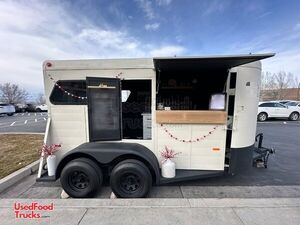 Charming - 8' x 16' Horse Trailer Concession Conversion Beverage and Coffee Trailer