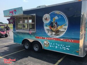2016 - 8' x 16' Shaved Ice - Snowball Concession Trailer
