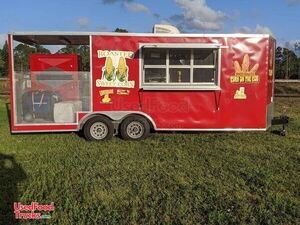 Fully Licensed 20' Wow Cargo Street Food Concession Trailer with Porch