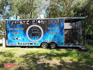 Preowned - 2016 8.5' x 26' Barbecue Food Trailer with Porch.