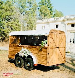 Charming 7' x 14' Horse Trailer Concession Conversion Mobile Bar Unit