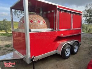 Very Lightly Used 2022 6' x 13' Registered Wood-Fired Pizza Trailer with Porch.
