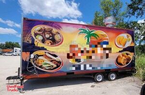 20' Used Street Food Vending Trailer / Mobile Kitchen Concession Unit.