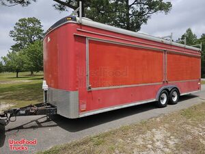 Ready to Outfit - 7' x 24' Pace American Concession Trailer | Empty Vending Trailer