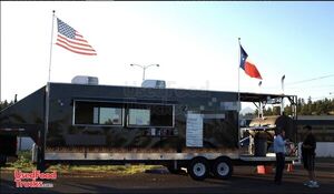 2010 8' x 40' Gooseneck Barbecue Concession Trailer with Porch / BBQ Rig.