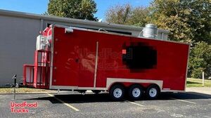 2022 - 8' x 22' Food Concession Trailer | Mobile Street Vending Unit with Bathroom.