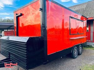 BRAND NEW Custom Order - 2024 8  x 16' Kitchen Food Concession Trailer