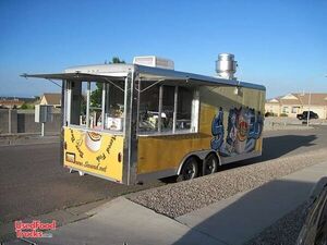 20' x 8' Fully Equipped Wells Cargo Mobile Kitchen Concession Trailer