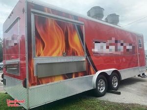 Barely Used 2010 8.5' x 24' Nation Food Concession Trailer with Pro Fire System