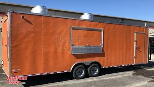 BRAND NEW 2021 Freedom 8.5' x 28' Professional Mobile Kitchen Concession Trailer