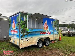 Fully Licensed 2022 - 7' x 18' Food Concession Trailer with Pro-Fire System