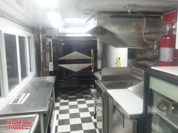 2015 Custom-Built Diesel Step Van Kitchen Food Truck with Corn Roaster